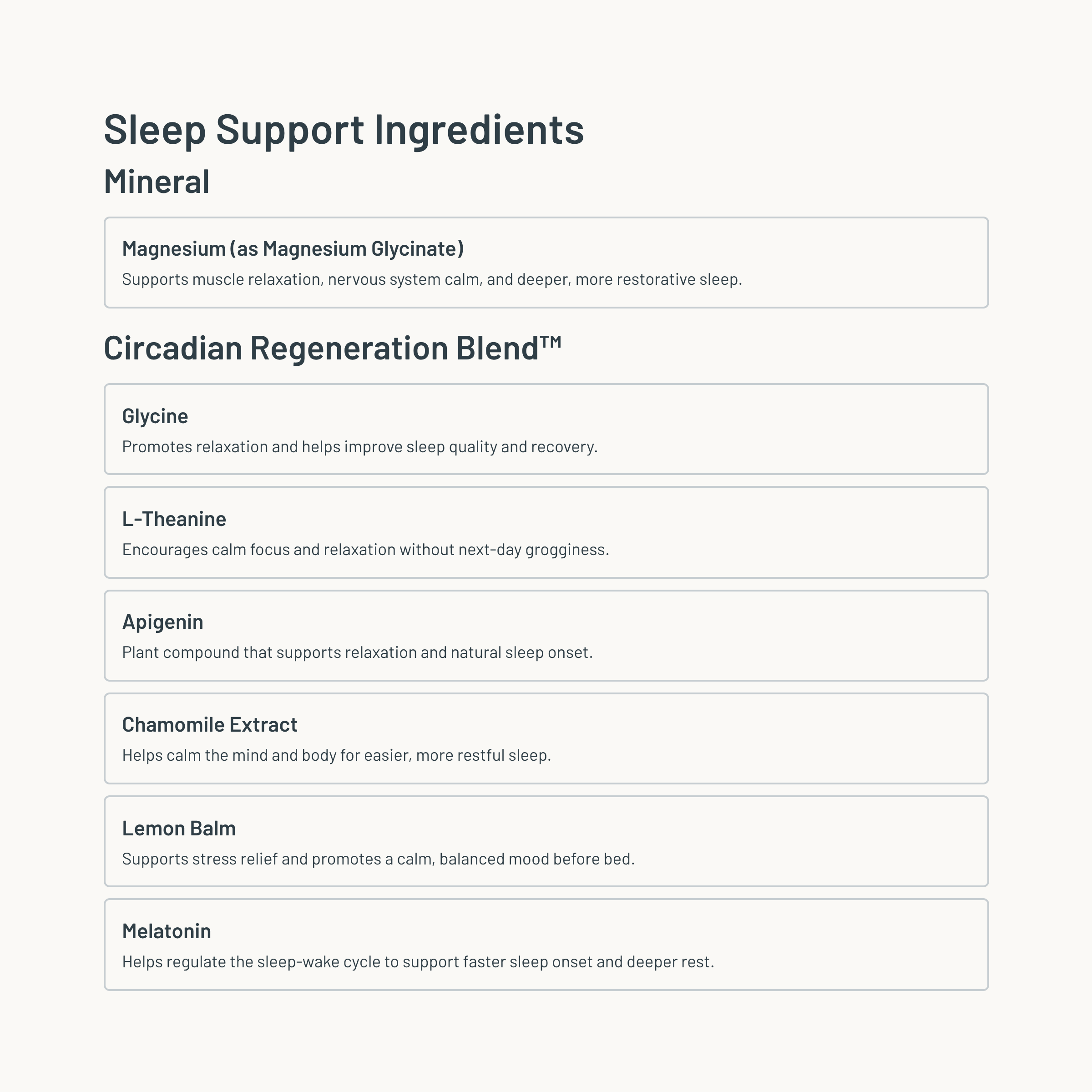 RECOVER - Sleep & Nervous System