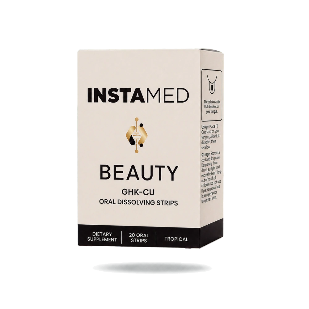 InstaMed Beauty GHK-Cu oral dissolving strips packaging