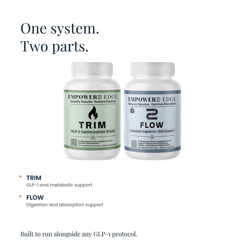 Edge Metabolic Support: one system, two parts — TRIM and FLOW