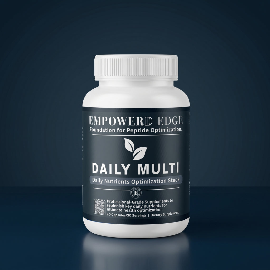Daily Multi bottle on deep navy studio background