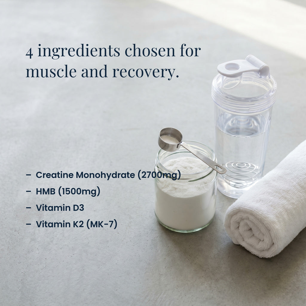 4 ingredients chosen for muscle and recovery
