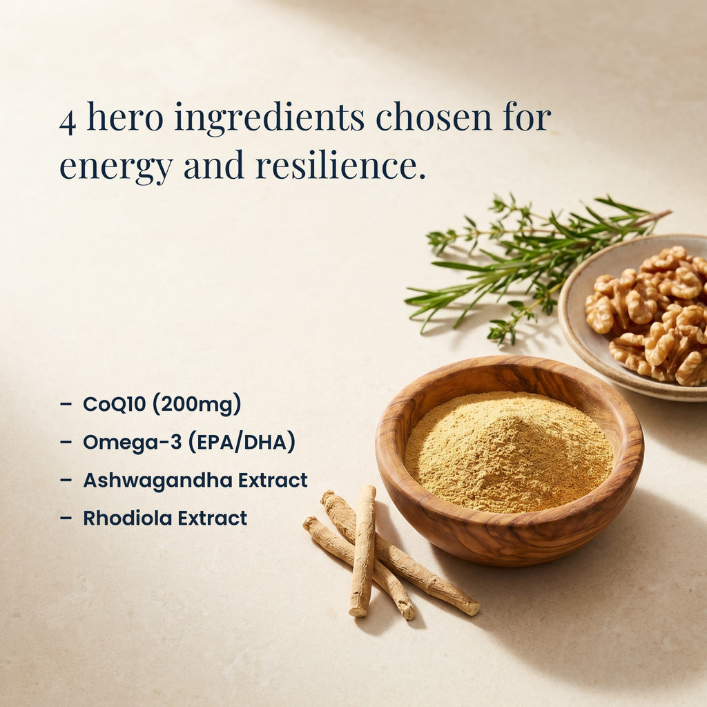 4 hero ingredients chosen for energy and resilience
